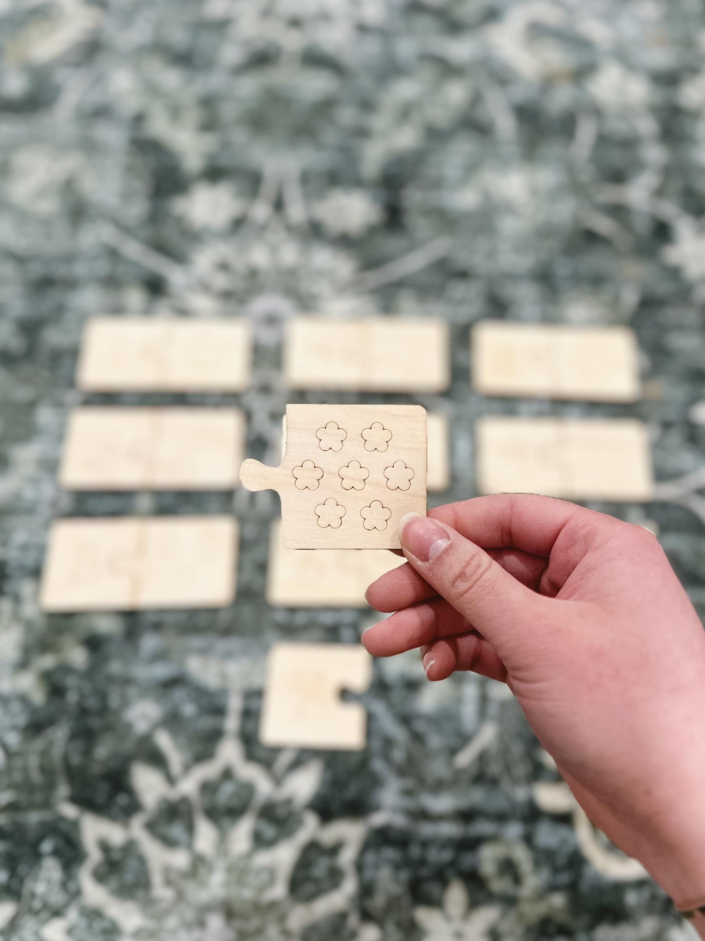 Montessori Wooden Number Counting Matching Puzzle | Numbers Matching Game | Learning Numbers Activity | Montessori Numbers Homeschool Game