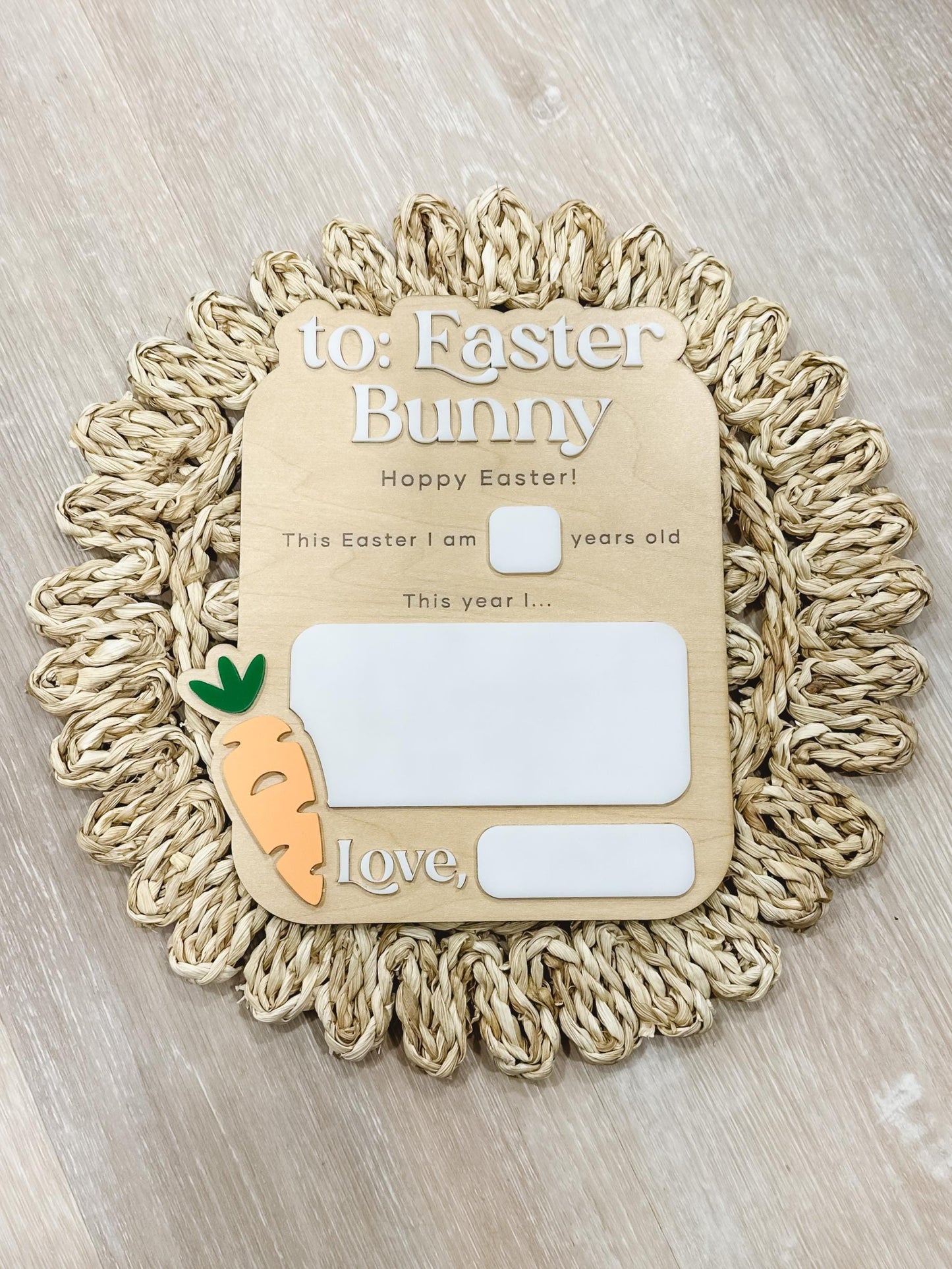 Dear Easter Bunny Tray | Children Easter Gift | Easter Bunny Treat Tray | Tray for Easter | Kids Easter Activity | Easter Bunny Plate