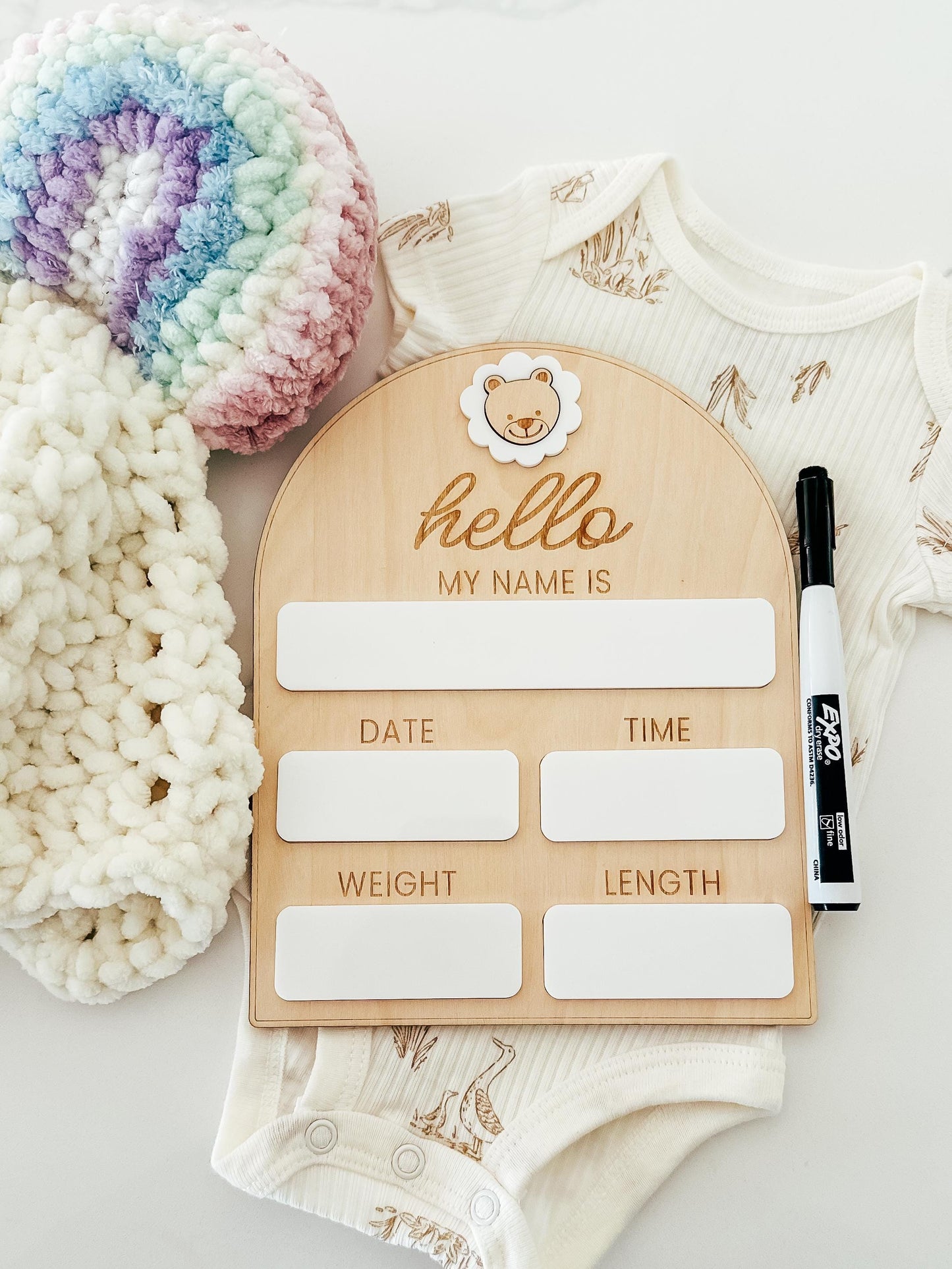 Birth Stat Sign | Dry Erase Birth Stat Sign | Name Sign | Fresh 48 Sign | Baby Name Sign | Name Announcement | Nursery Sign | Photo Prop