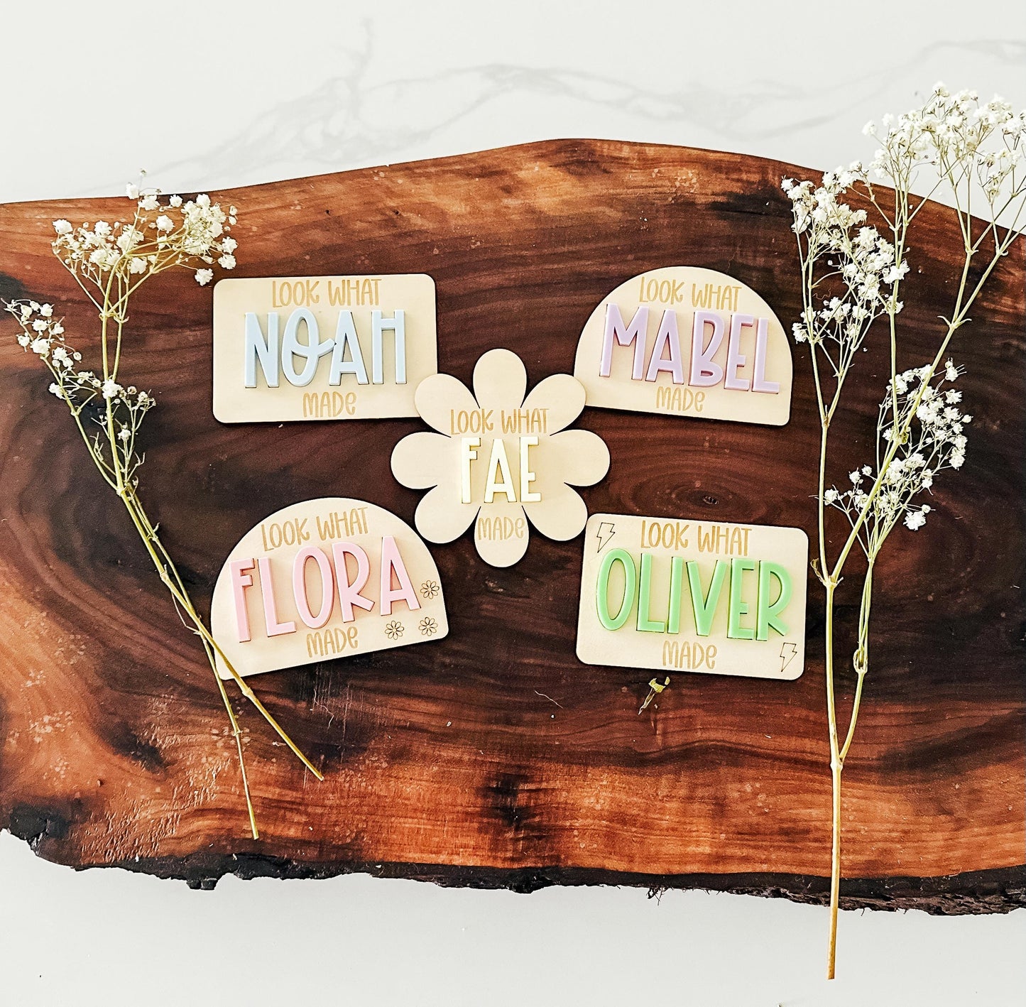 Look What I Made Personalized Fridge Magnet | Kids Art Display | Personalized Magnet | Custom Name Fridge Magnet | Schoolwork Organizer