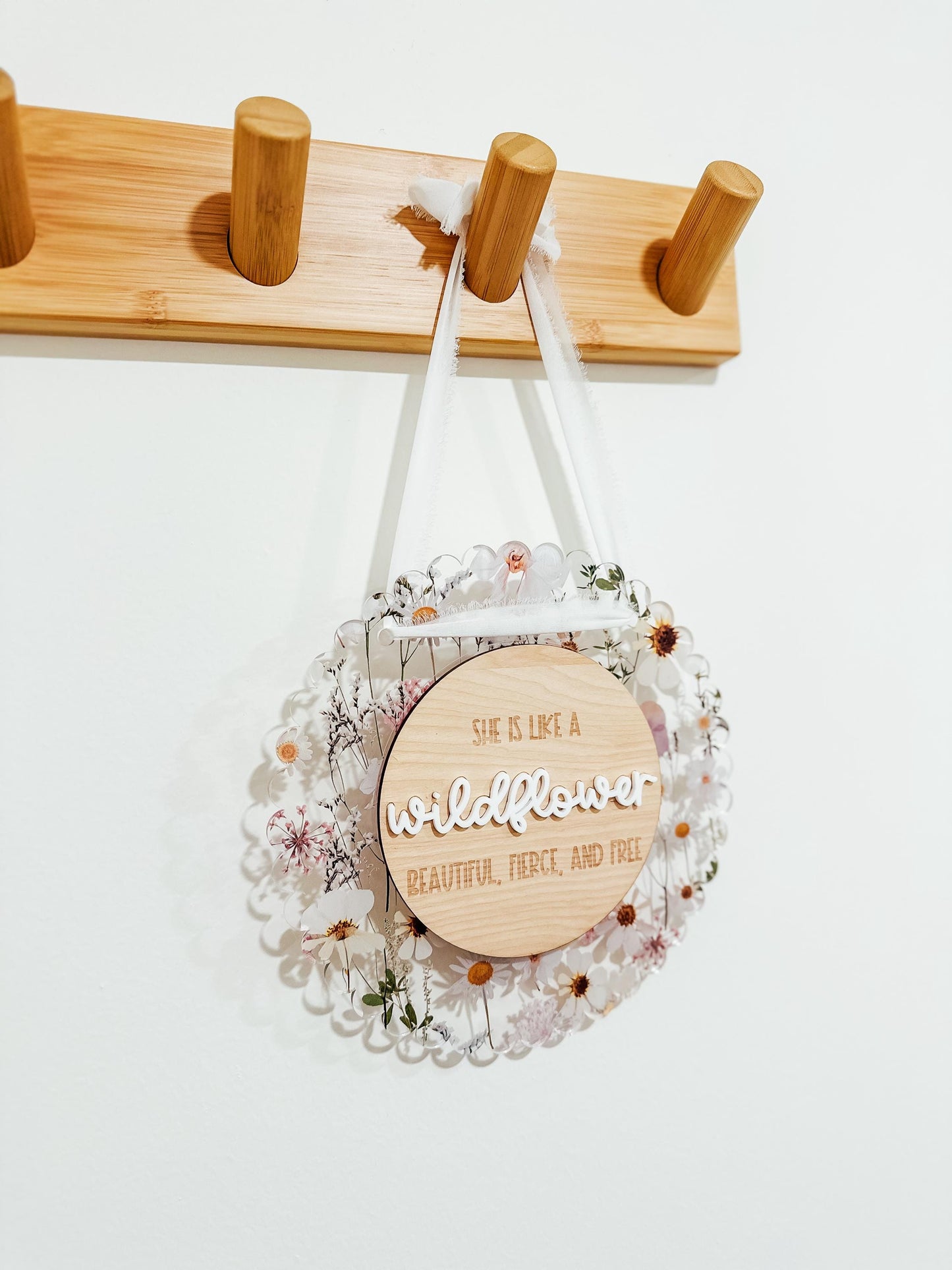 She is Like a Wildflower Sign | Wood Sign | Girls Room Sign | Room Decor | Girls Decoration | Playroom Sign | Girl Nursery | Boho Home Decor
