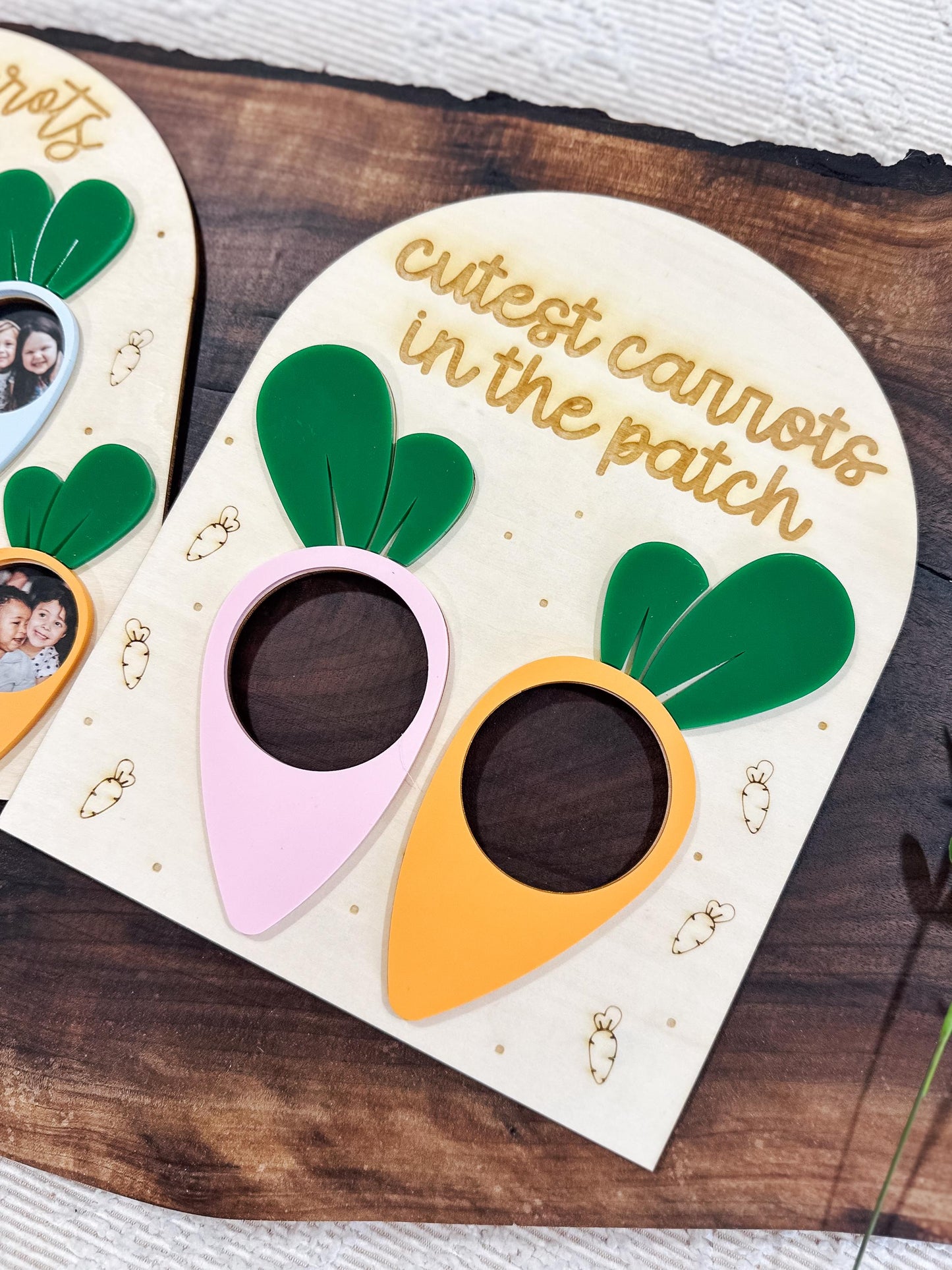 Cutest Carrots Photo Sign | Easter Photo Sign | Easter Photo Frame | Photo Frame Gift | Keepsake Gift | Carrot Photo Frame | Trendy Easter