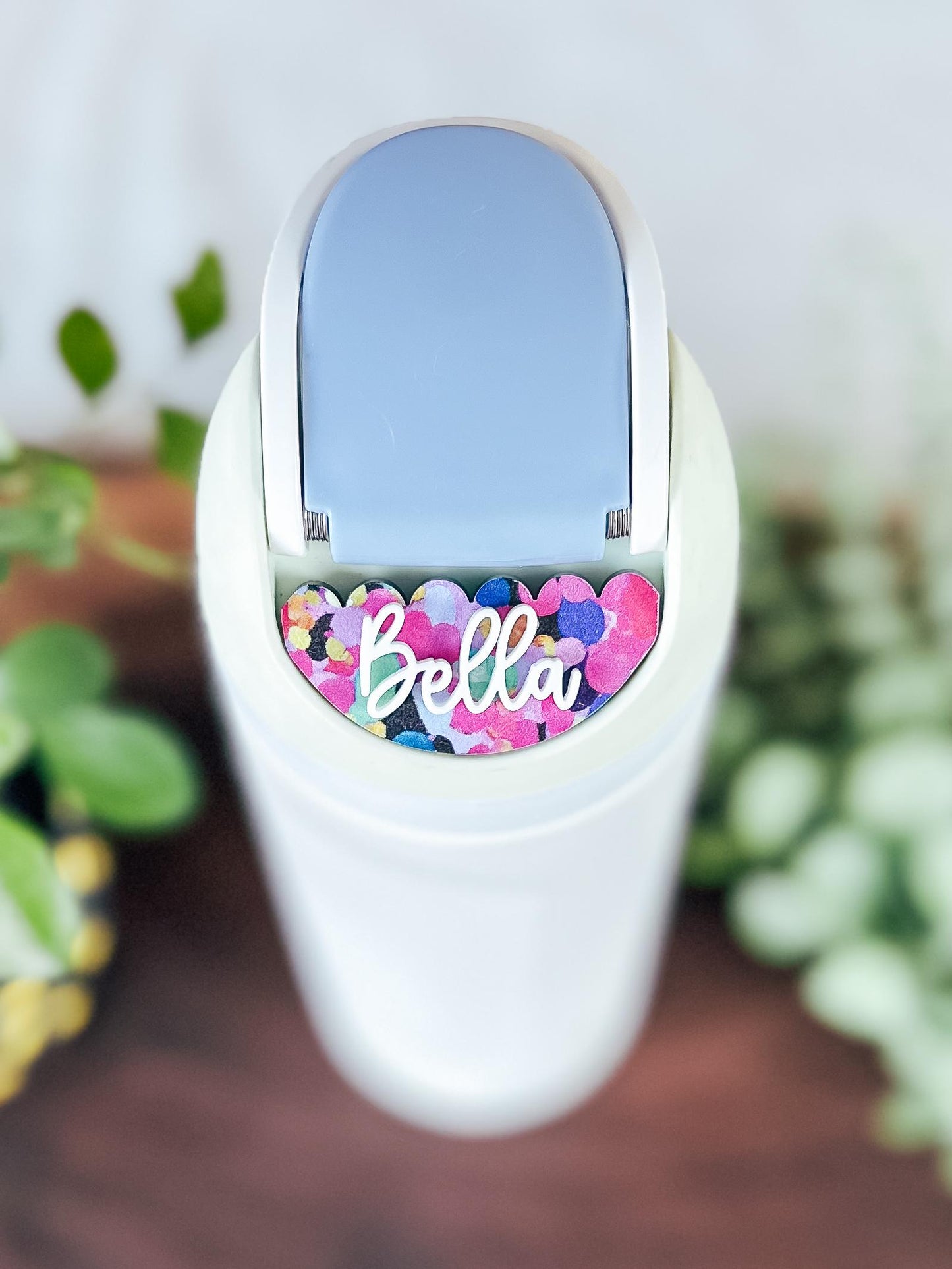 Scalloped Owala Water Bottle Name Plate | Adhesive Custom Water Bottle Topper Tag | Custom Personalized | 16/24/32/40oz Owala FreeSip