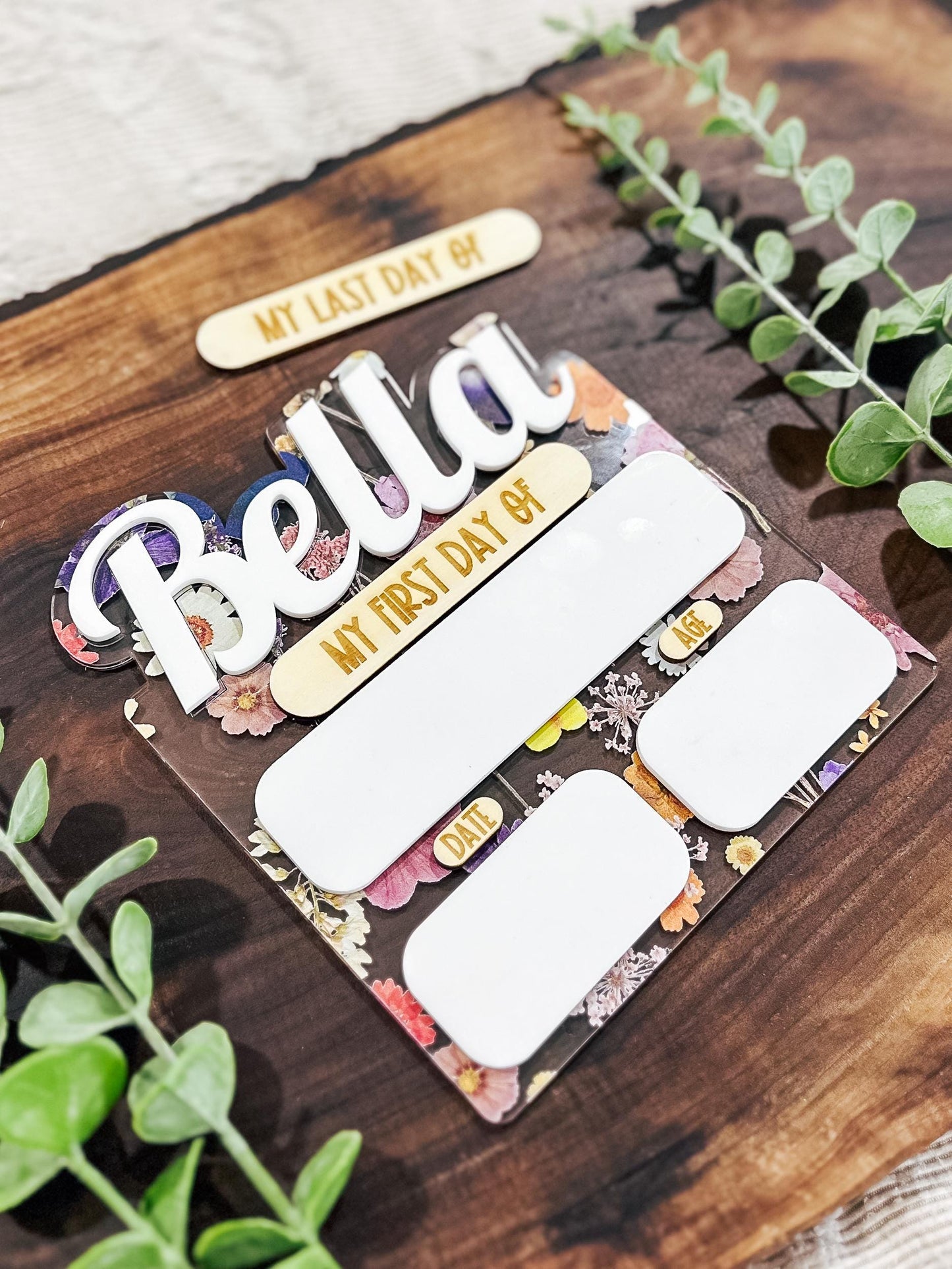 Personalized First Day of School Sign | Last Day of School Board | Custom First Day of School Dry Erase Board | Back to School Photo Prop