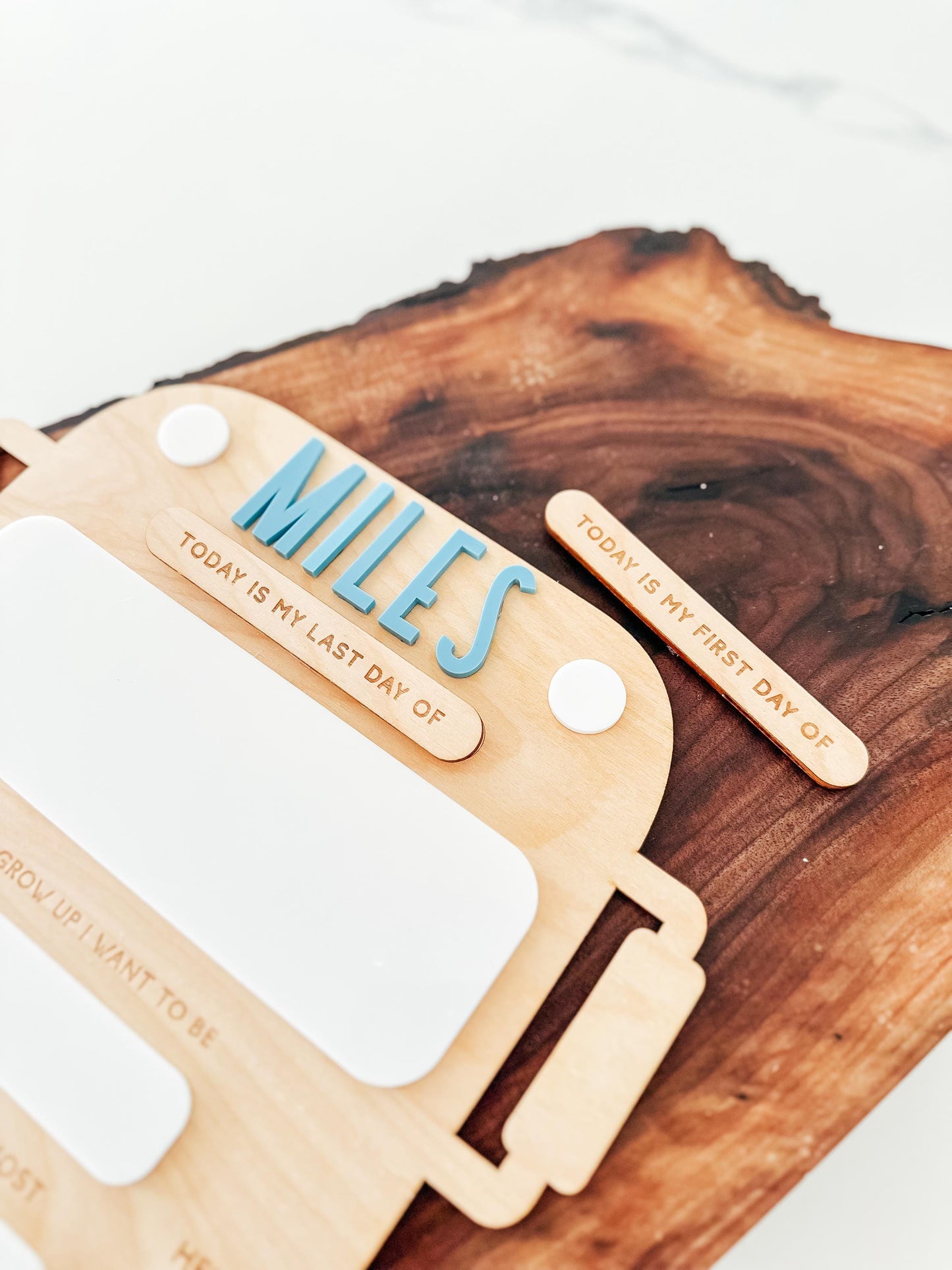 Personalized Last Day of School Sign | First Day of School Board | Custom First Day of School Dry Erase Board | Back to School Photo Prop