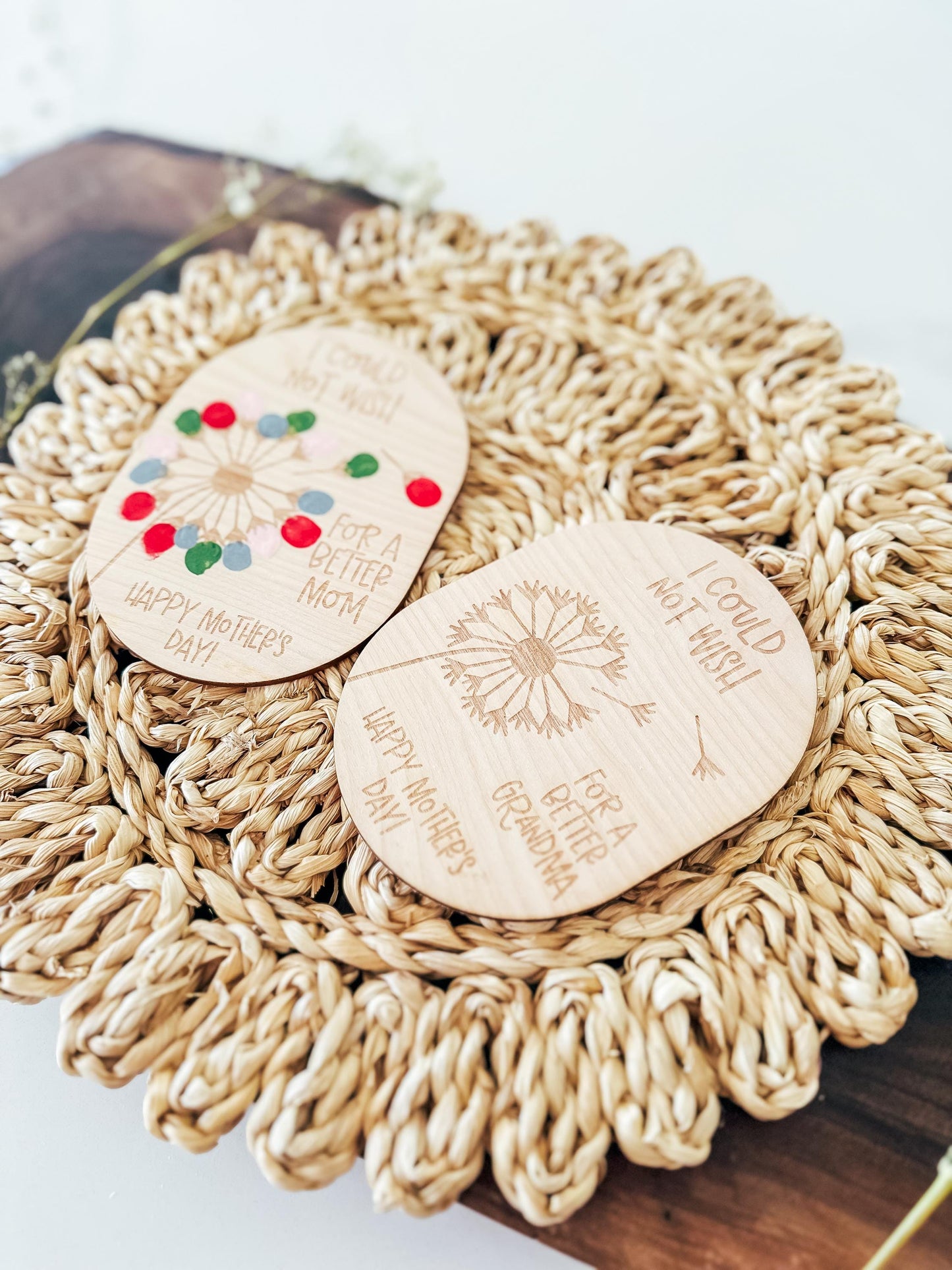 DIY Mother's Day Sign | Fingerprint Sign | Mother's Day DIY Gift | Gift for Mom | Mom Gift | Gift For Grandma | Kids Craft Keepsake
