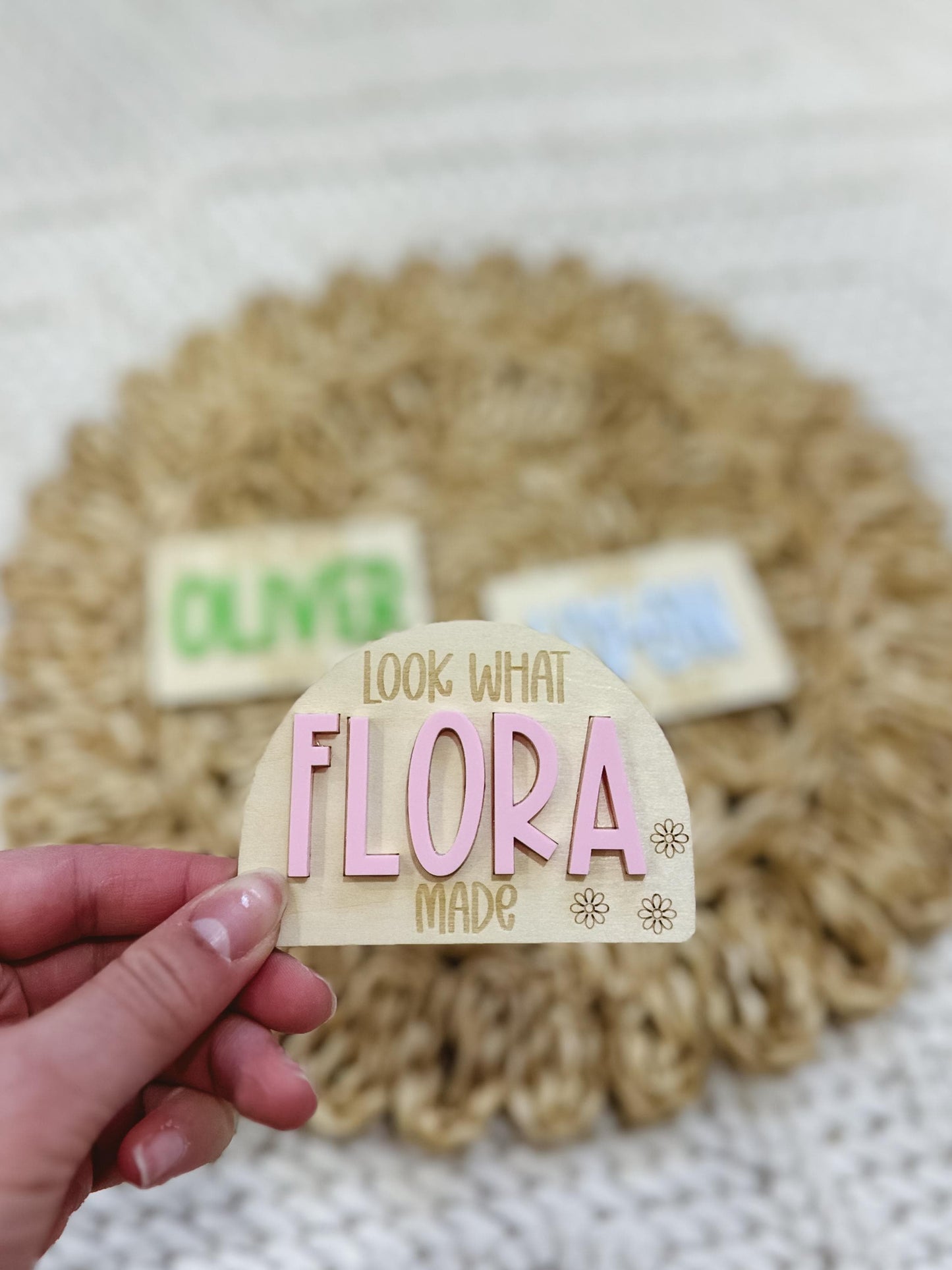 Look What I Made Personalized Fridge Magnet | Kids Art Display | Personalized Magnet | Custom Name Fridge Magnet | Schoolwork Organizer