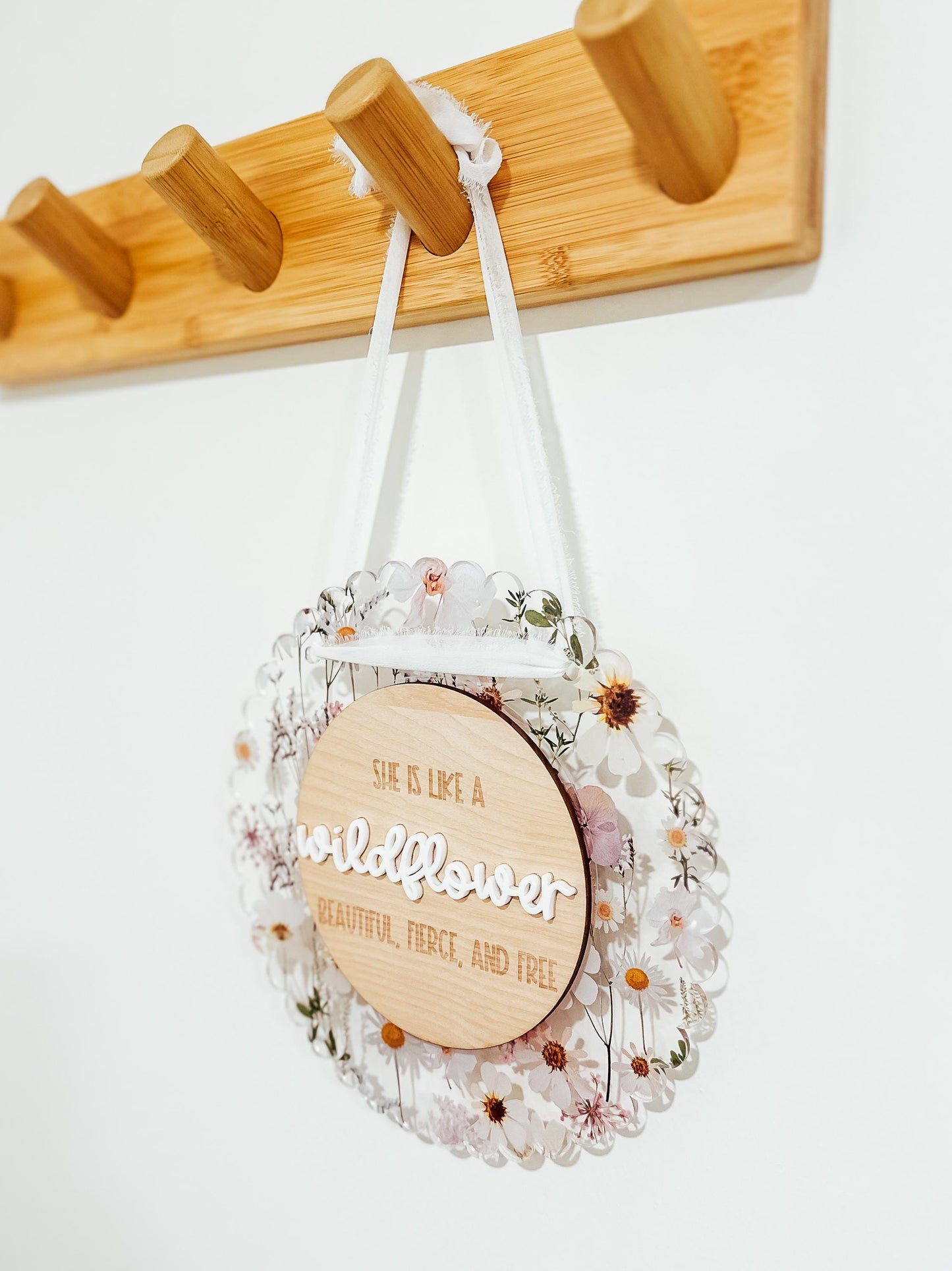 She is Like a Wildflower Sign | Wood Sign | Girls Room Sign | Room Decor | Girls Decoration | Playroom Sign | Girl Nursery | Boho Home Decor