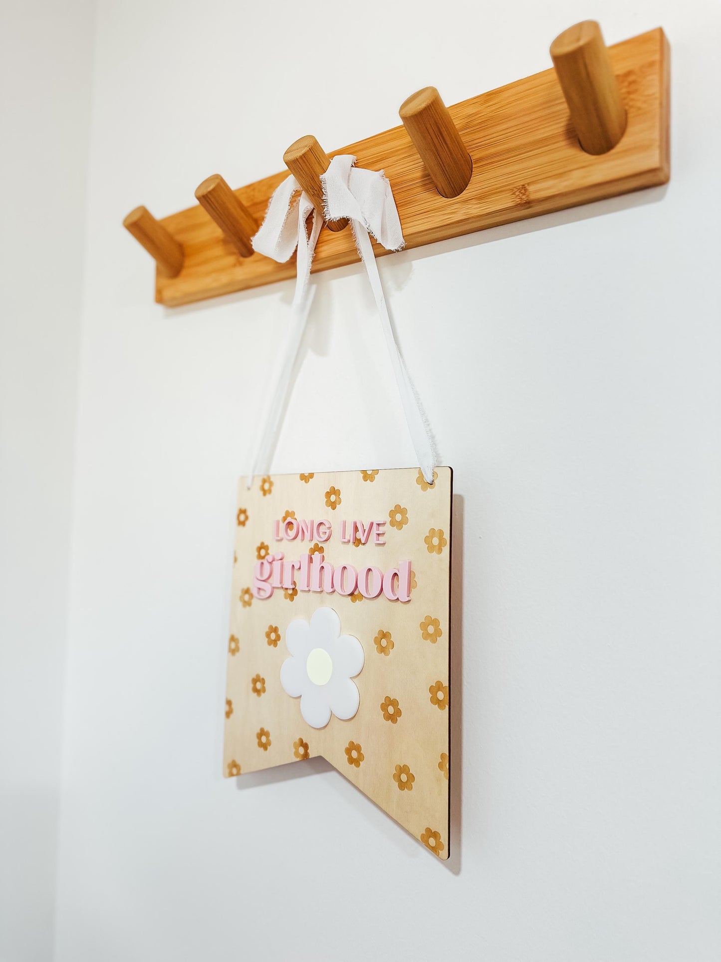 Long Live Girlhood | Wood Sign | Girls Room Sign | Girls Room Decor | Girls Decoration | Playroom Sign | Baby Girl Nursery | Boho Home Decor