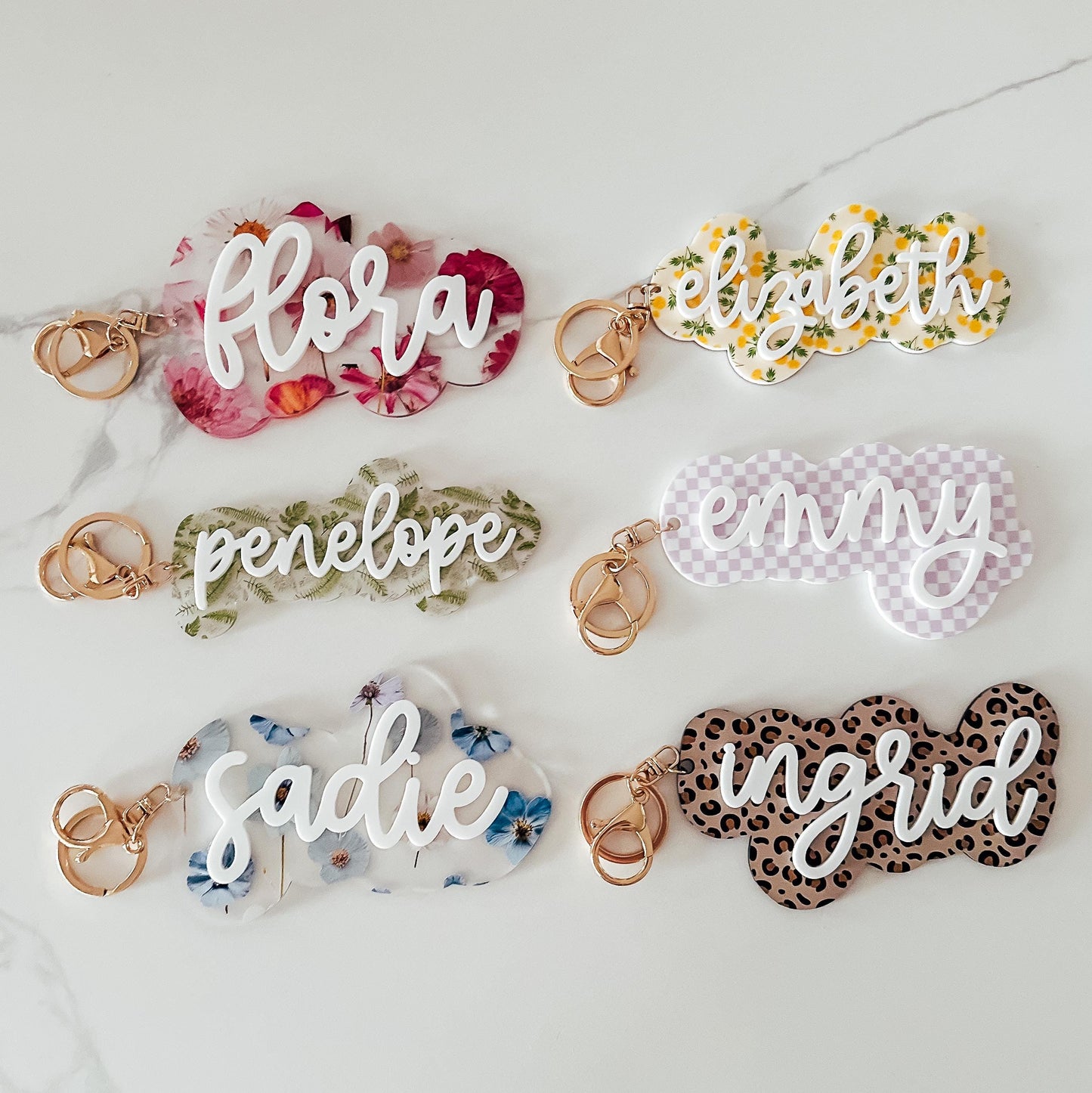 3D Custom Name Keychain | Kids Backpack Name Tag | Acrylic Name Tag | Personalized Name Tag | Birthday Gift | Diaper Bag Tag | Luggage Tag
