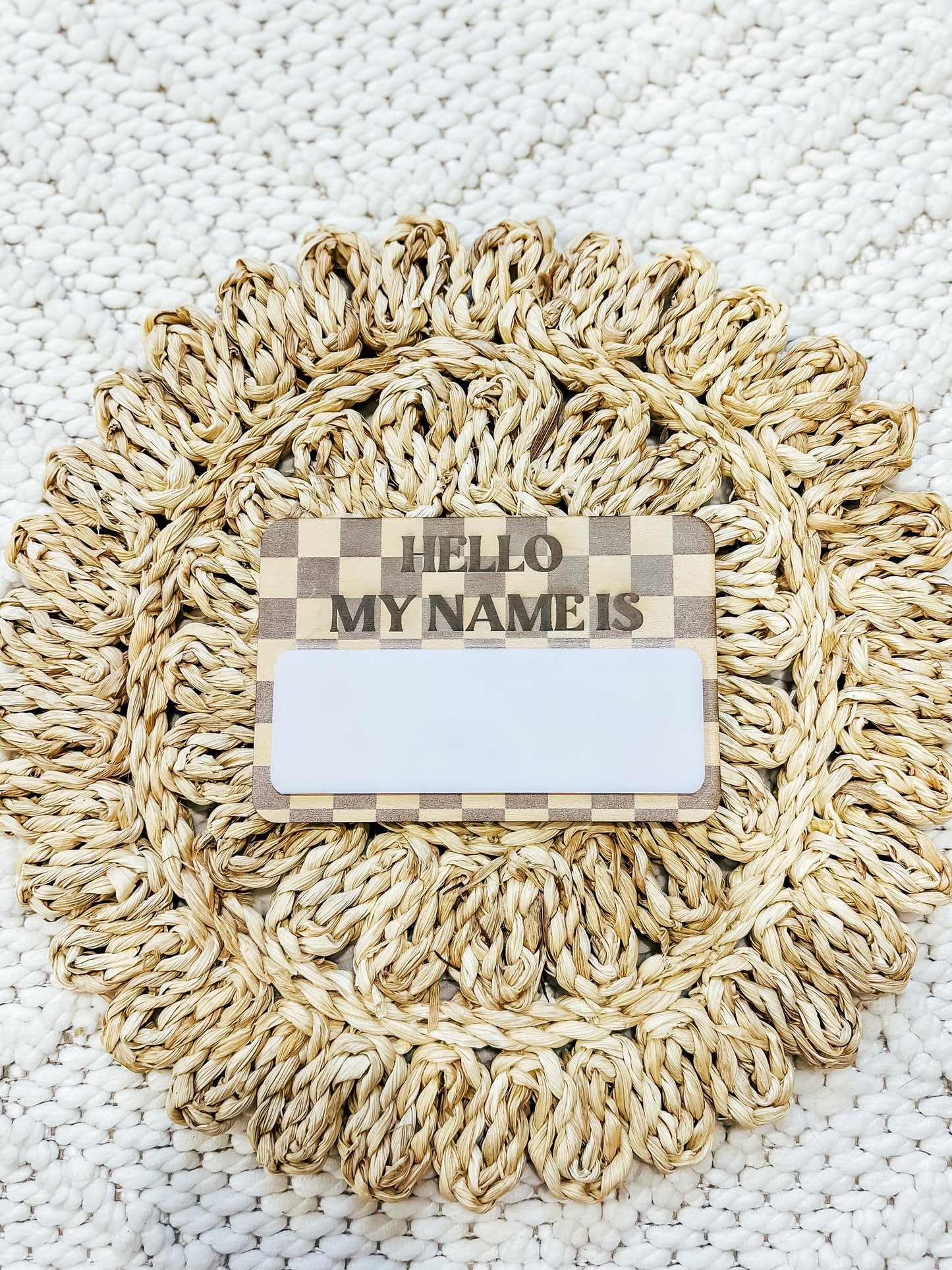 Hello My Name Is Sign | Custom Personalized Birth Announcement Sign | Wood Sign | Baby Name Announcement | Newborn Photo Prop Fresh 48 Sign