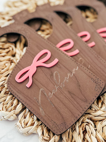 Baby Closet Dividers | Closet Organization Dividers | Nursery Clothes Dividers | Wooden Baby Closet Organizers | Bow Girls Nursery Decor