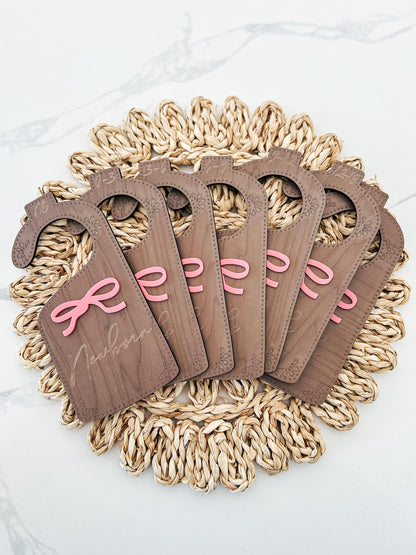 Baby Closet Dividers | Closet Organization Dividers | Nursery Clothes Dividers | Wooden Baby Closet Organizers | Bow Girls Nursery Decor