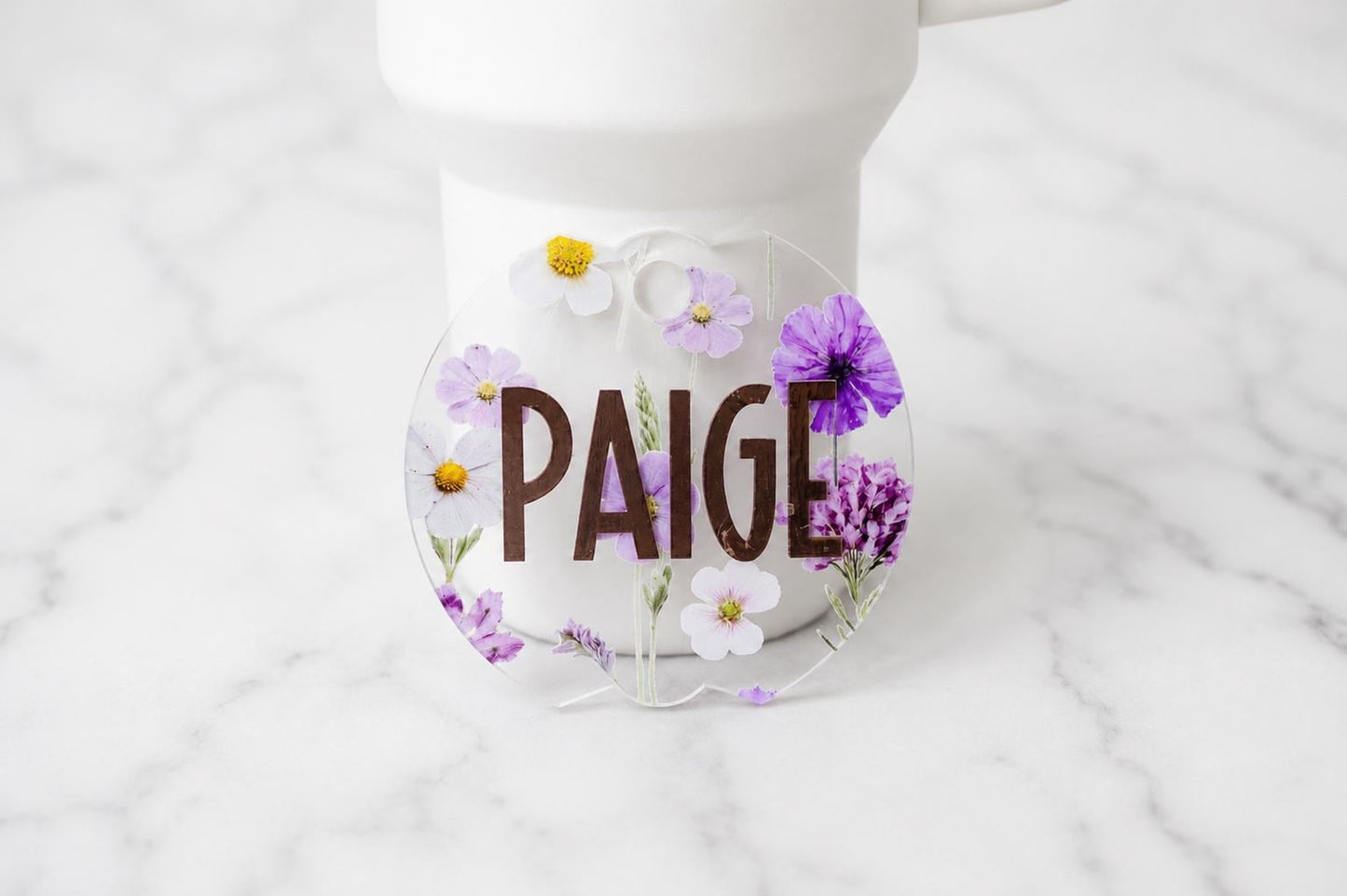 Pressed Flowers Stanley Tumbler Topper