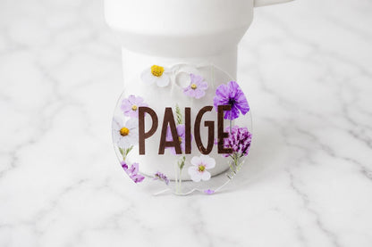 Pressed Flowers Stanley Tumbler Topper