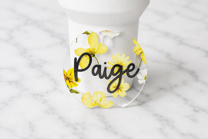 Pressed Flowers Stanley Tumbler Topper