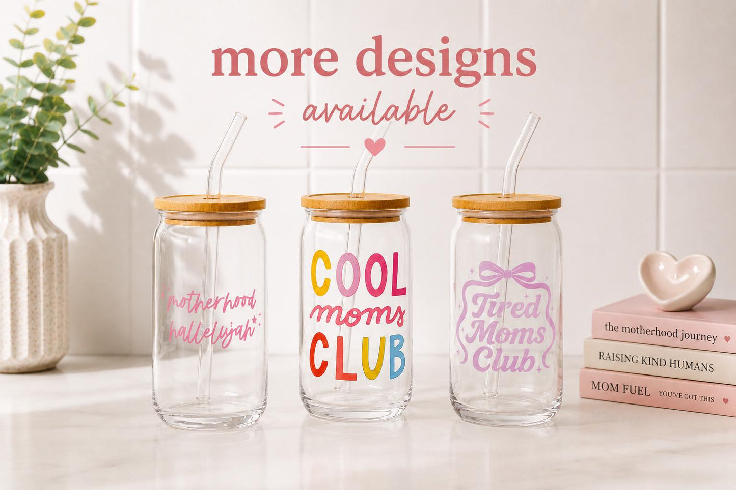 Cool Moms Club Glass Tumbler