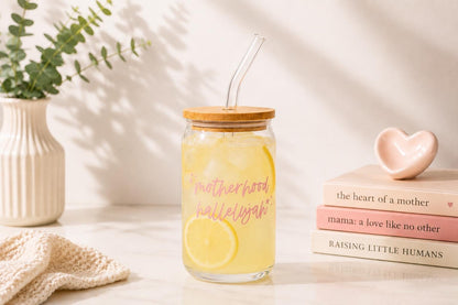Motherhood Hallelujah Glass Tumbler