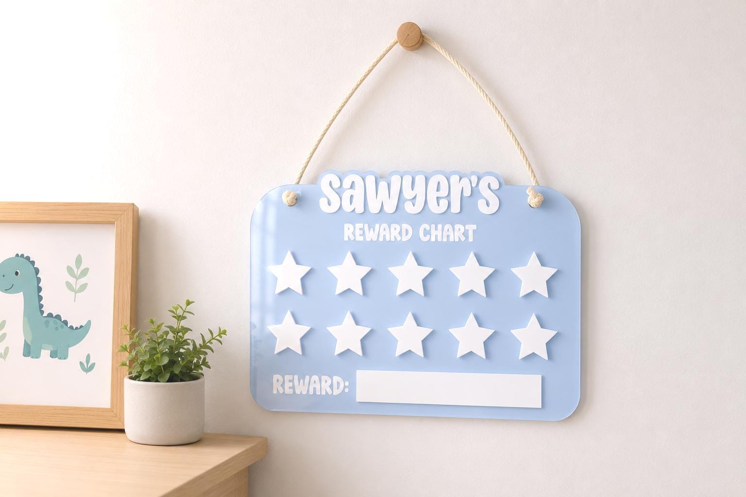 Personalized Star Reward Chart Board