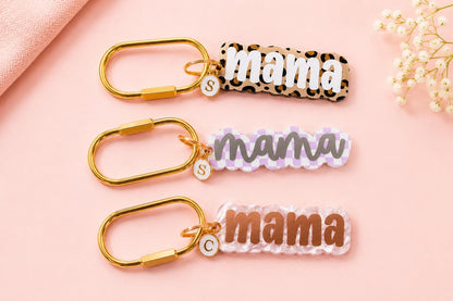 Personalized Mama Keychain