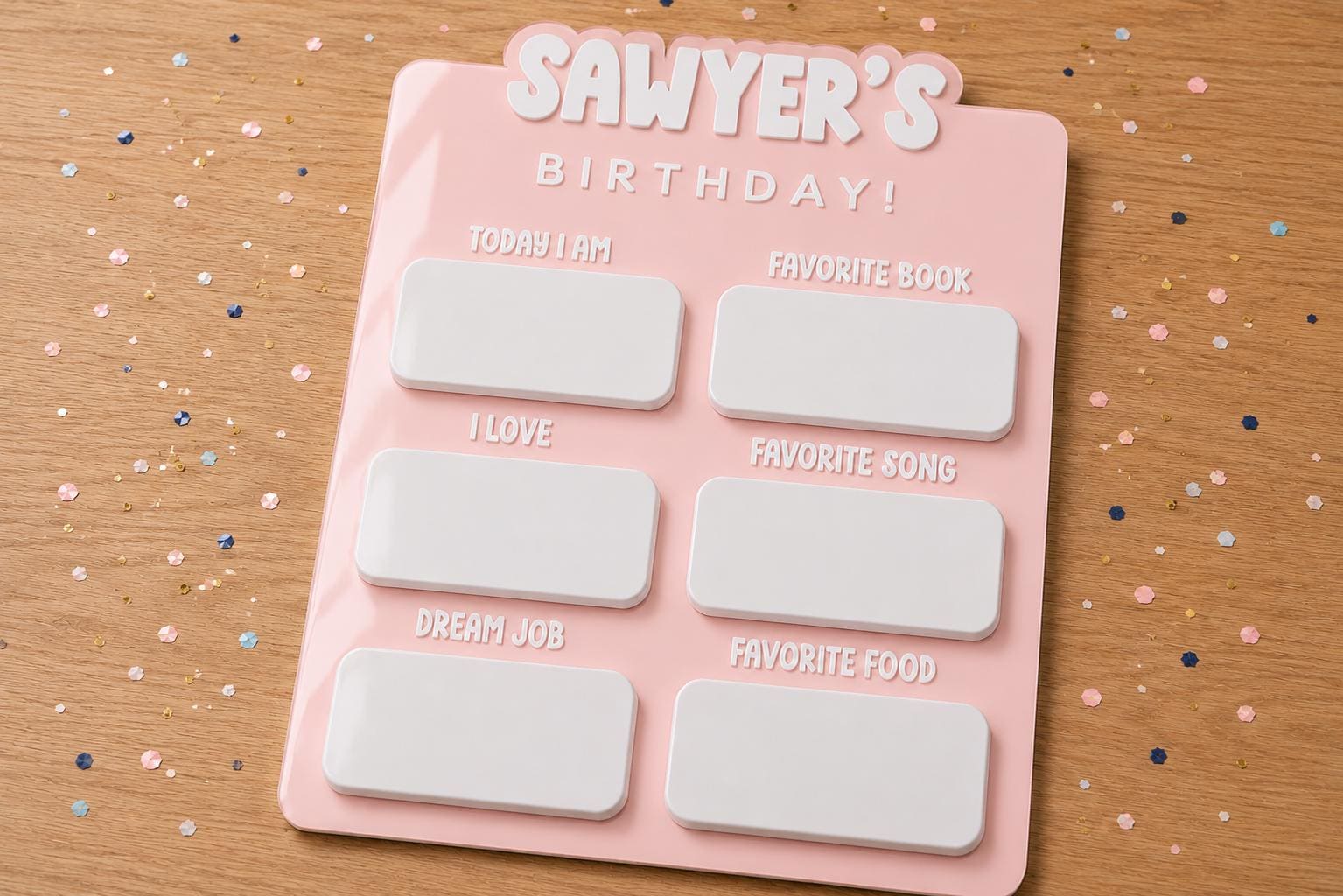 Personalized Birthday Milestone Sign