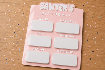 Personalized Birthday Milestone Sign
