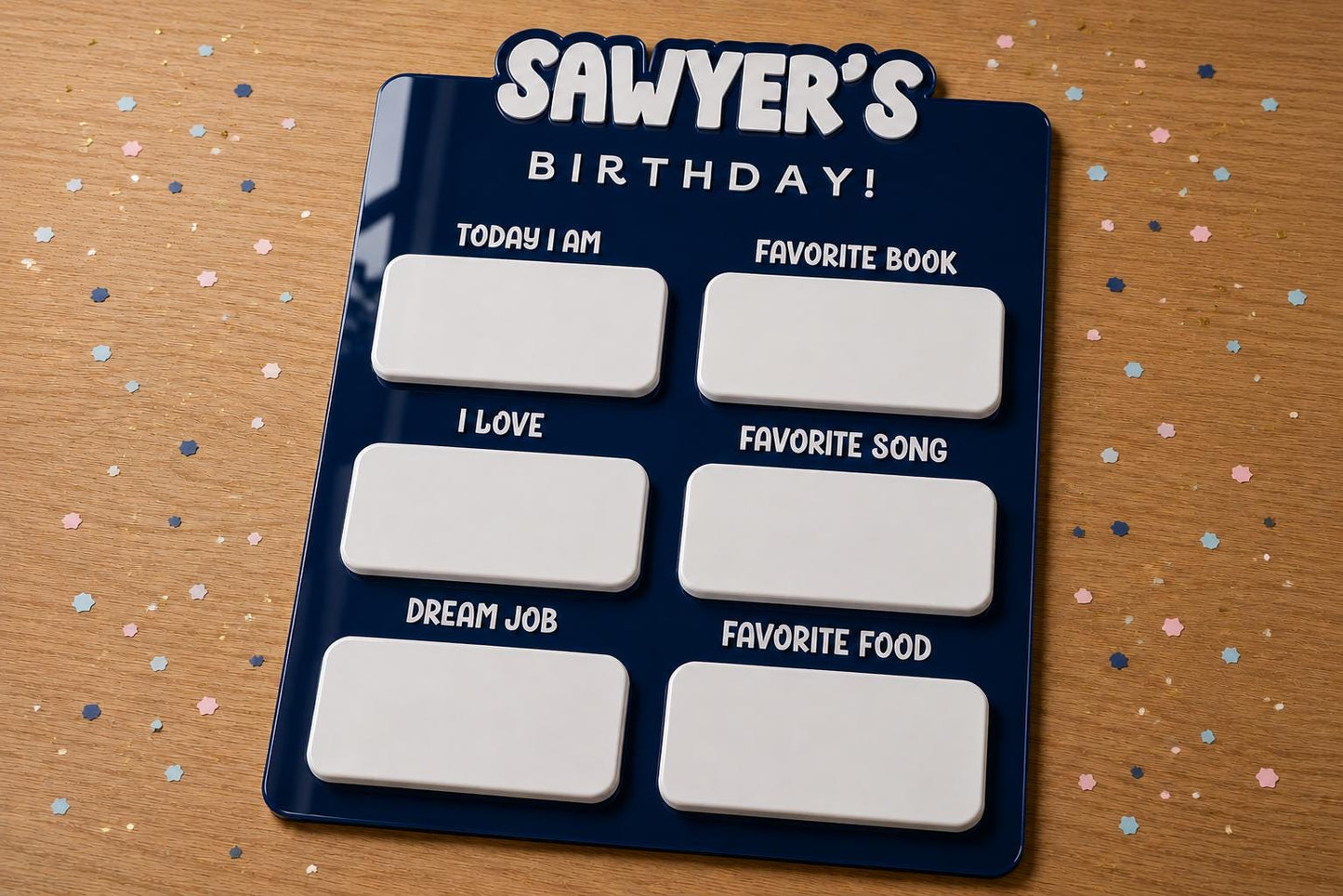 Personalized Birthday Milestone Sign