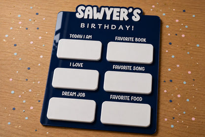 Personalized Birthday Milestone Sign