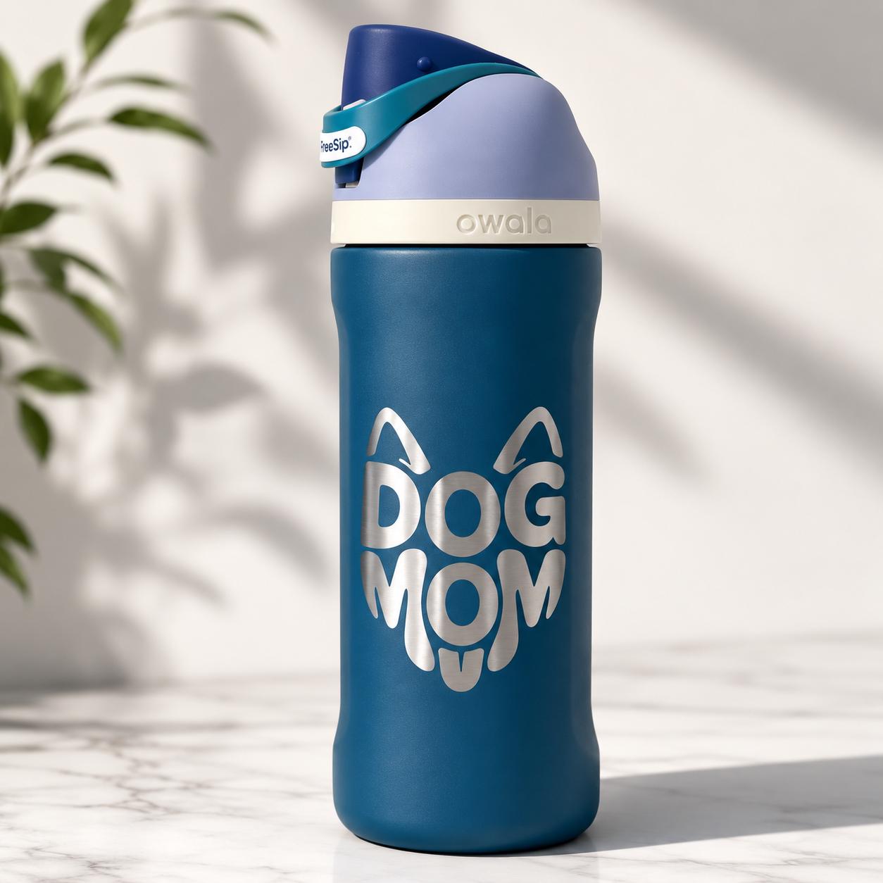 Personalized Dog Mom Owala Water Bottle