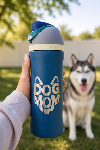Personalized Dog Mom Owala Water Bottle