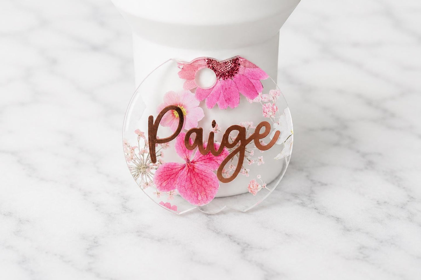 Pressed Flowers Stanley Tumbler Topper