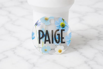 Pressed Flowers Stanley Tumbler Topper