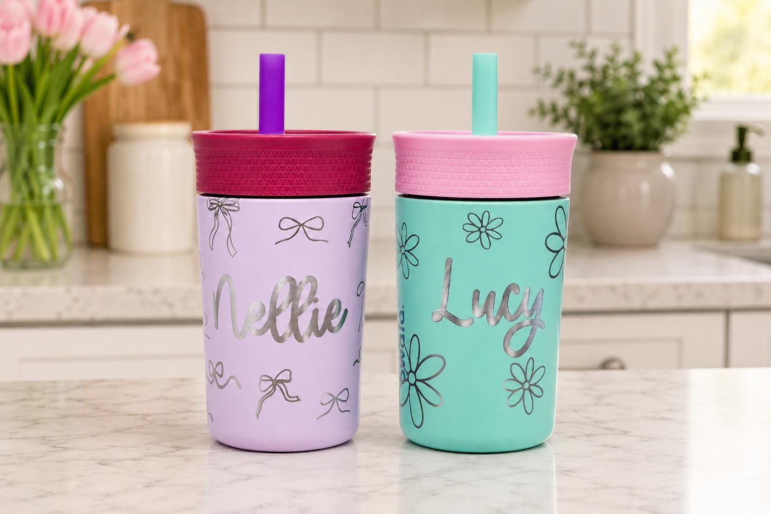 Personalized Owala Kids Tumbler Coquette