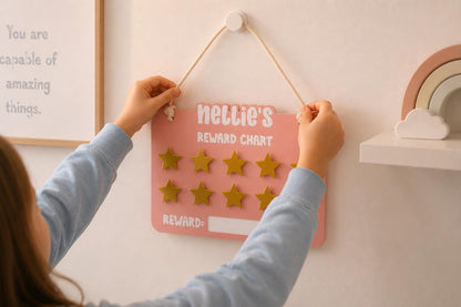 Personalized Star Reward Chart Board