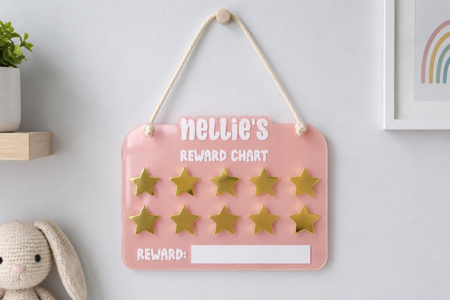 Personalized Star Reward Chart Board