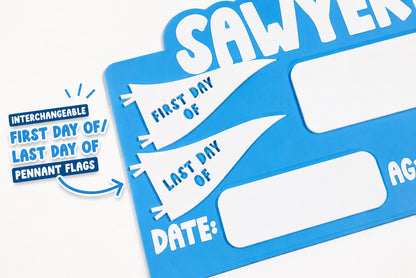 Personalized First Day of School Sign