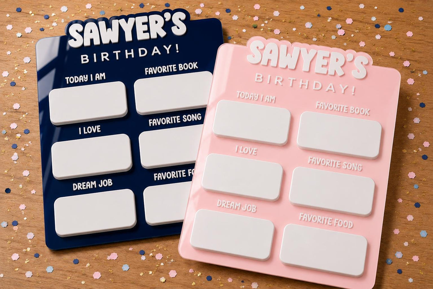 Personalized Birthday Milestone Sign