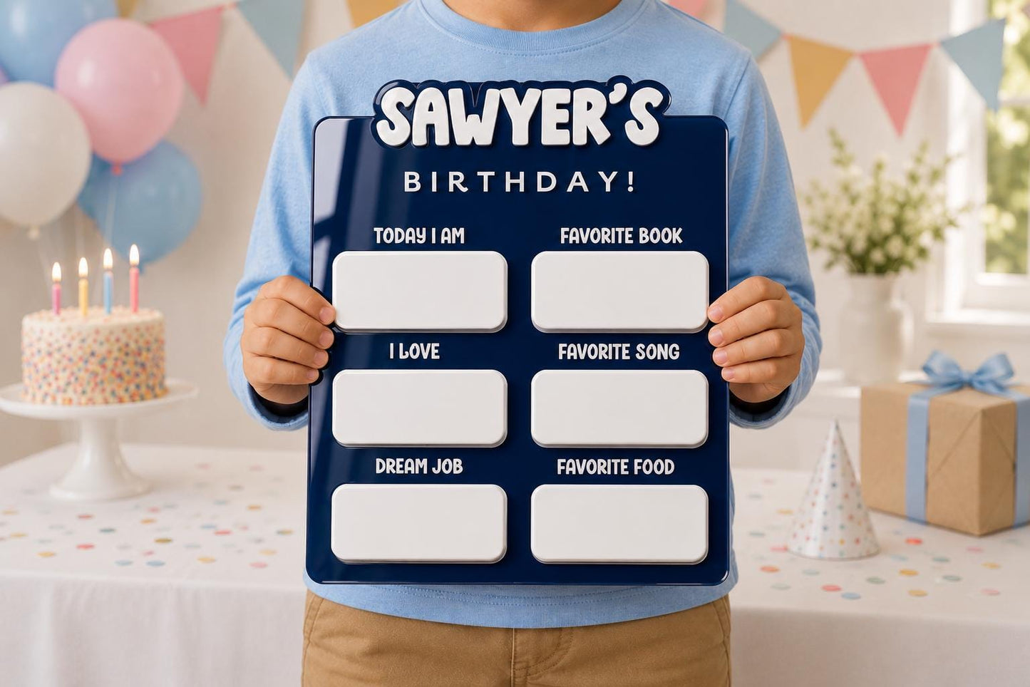 Personalized Birthday Milestone Sign