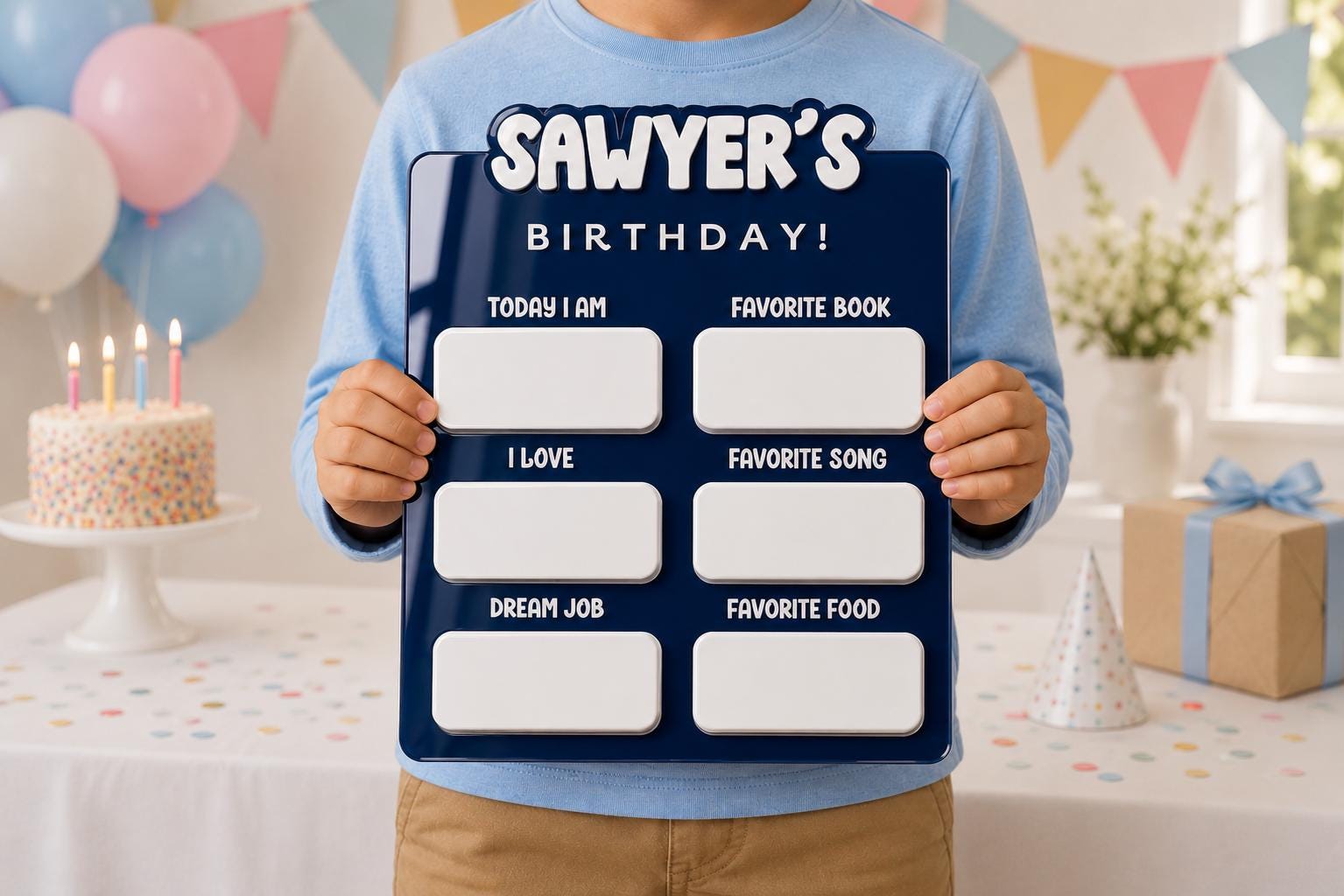 Personalized Birthday Milestone Sign