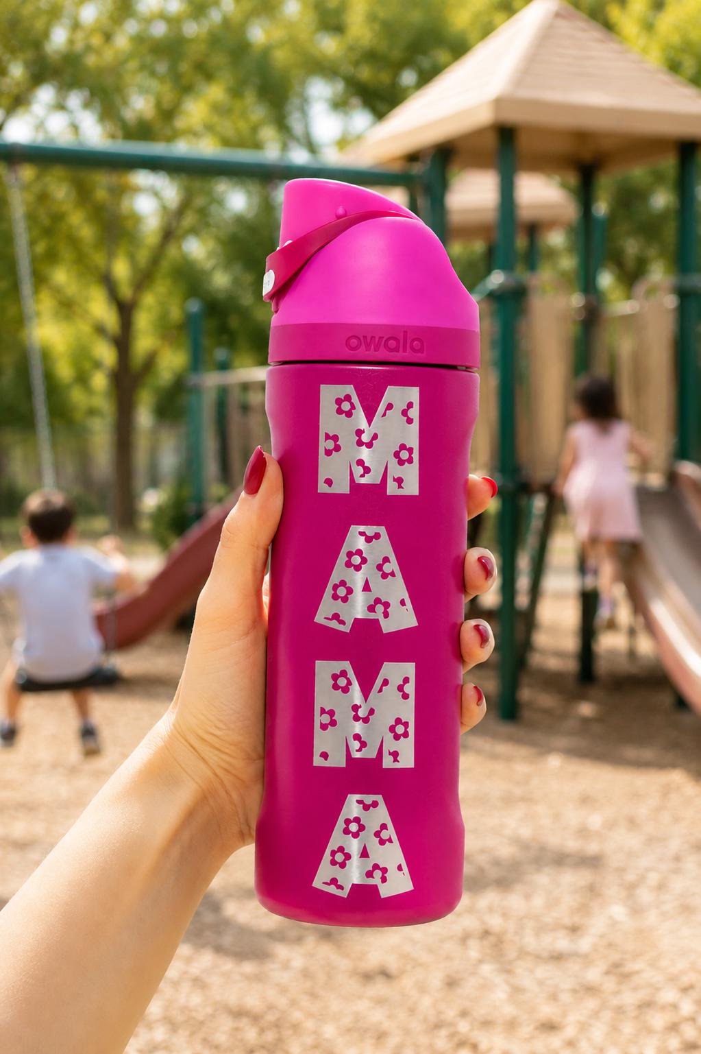 Floral Mama Owala Water Bottle