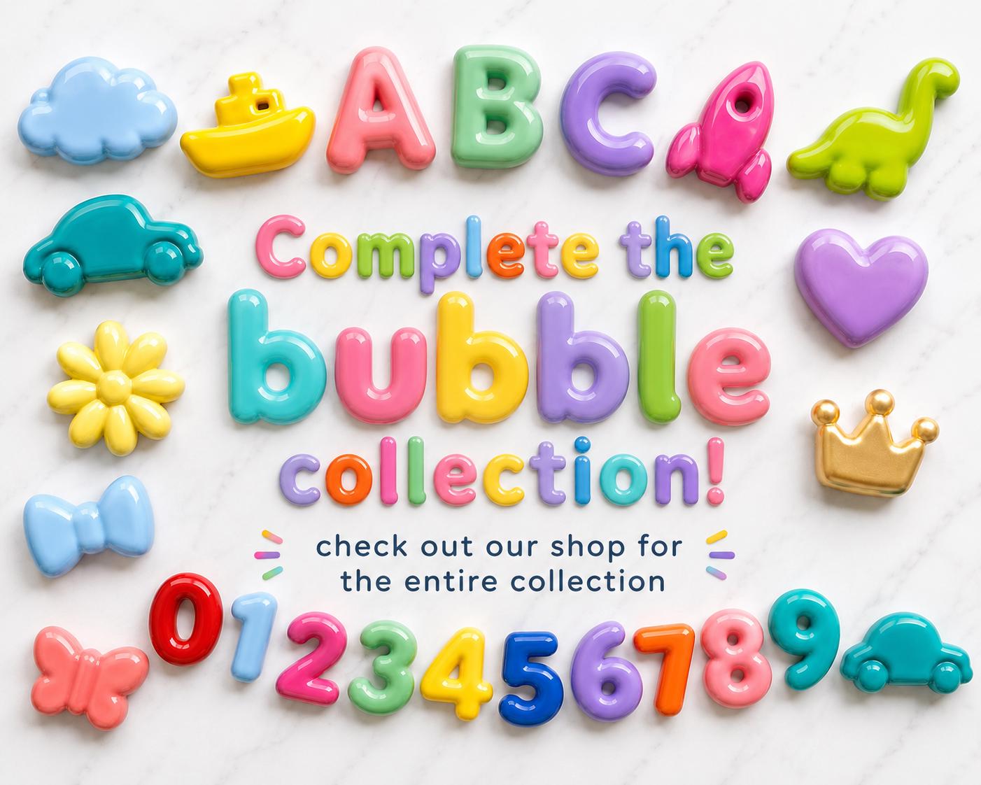 3D Bubble Charm Icons