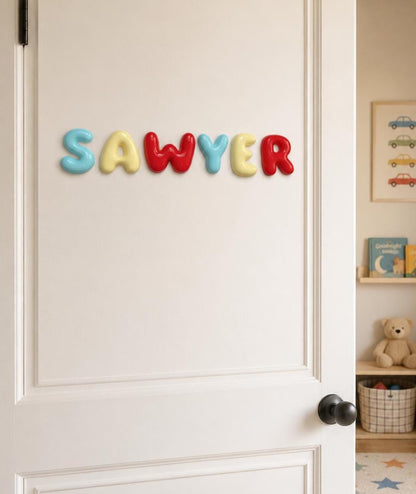 Personalized 3D Bubble Letters