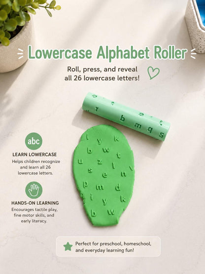 Alphabet & Number Play Dough Rollers | Uppercase, Lowercase, Vowels, Numbers