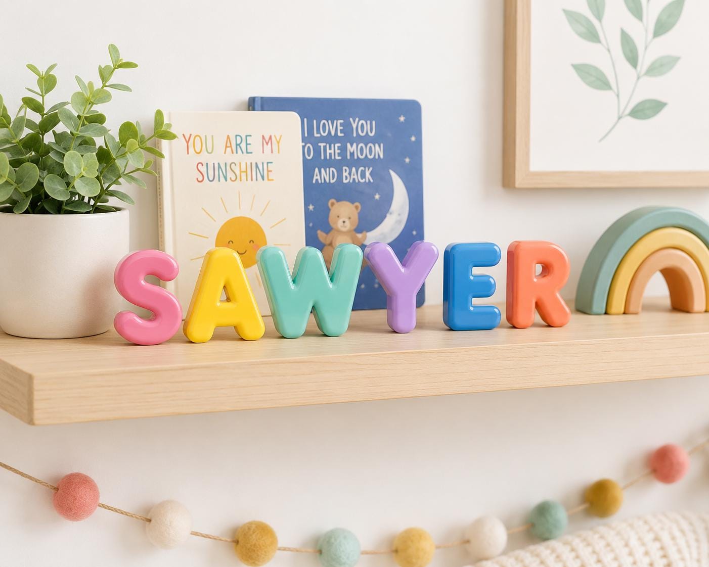 Bubble Letter Name Painting Kit
