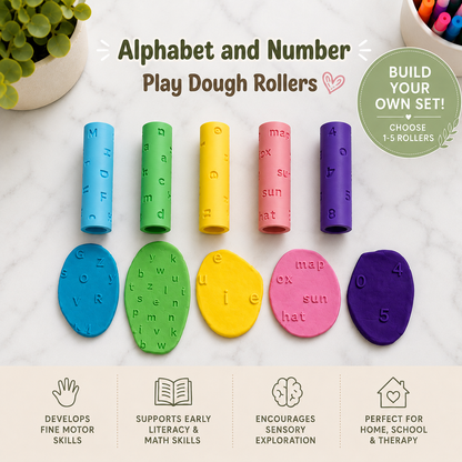 Play Dough Rollers | Alphabet, Numbers & Word Building | CVC, CVCe, CVCC, CCVC